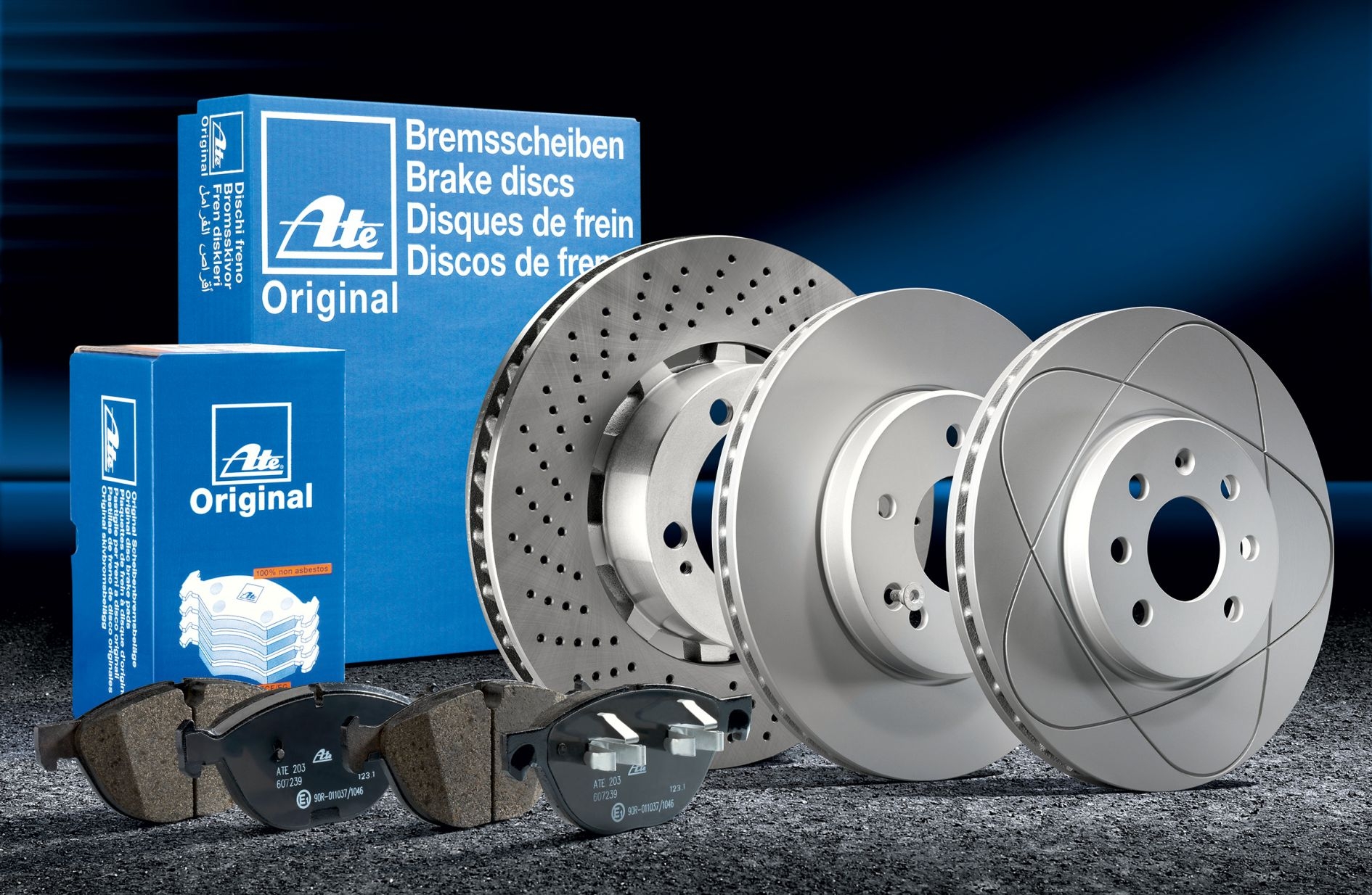 Kit discuri si placute spate Opel Astra H 5 prezoane 264 mm ATE
